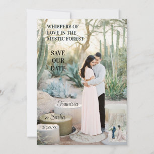 Save The Date Enchanter Forêt Romance Whisperpering Love Photo