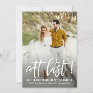 Save The Date Enfin, couleur de fond modifiable, Enregistrer la 