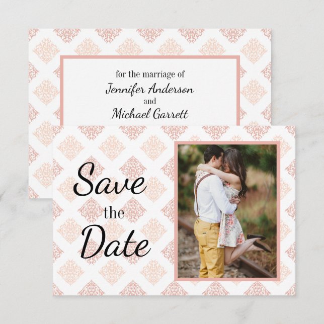 Save The Date Enfoncer le Damas (Devant / Derrière)