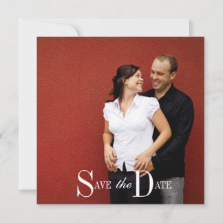 Save the Date Engagement Photograph