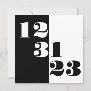 Save The Date Enregistrer la date 123123 Mariage du réveillon du