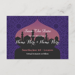 Save The Date Enregistrer La Date Arabian Nights Wedding Invite