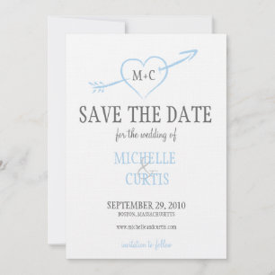 Save The Date Enregistrer la date - Coeur et flèche
