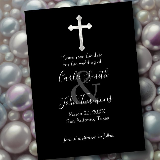 Save The Date Enregistrer la date Croix précoce n'importe quelle (Créateur téléchargé)