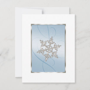 Save The Date Enregistrer la date Crystal Snow Flake