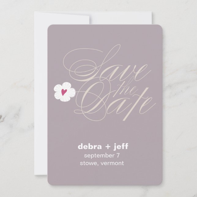 Save The Date Enregistrer la date cursive (Devant)