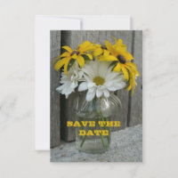 Enregistrer La Date Daisies, Black Eyed Susans, Ba