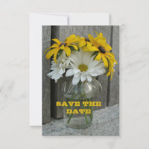 Save The Date Enregistrer La Date Daisies, Black Eyed Susans, Ba