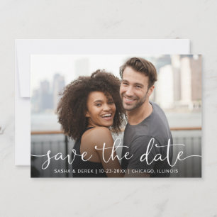 Save The Date Enregistrer la date de mariage avec photo intégral