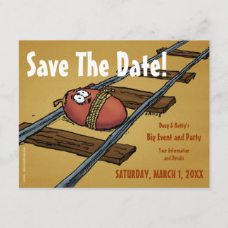 Save The Date Enregistrer la date drôle Date sur les pistes Invi