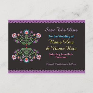 Save The Date Enregistrer La Date Fiesta Mexicaine Mariage Flora