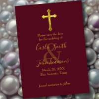 Enregistrer la date Gold Cross N'importe quelle co