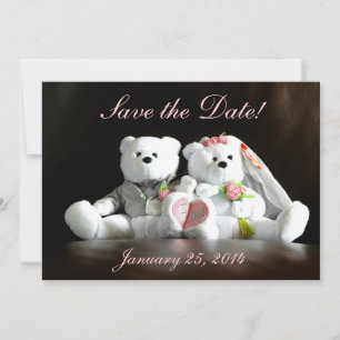 Save The Date Enregistrer la date - Je fais des ours