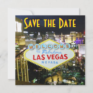 Save The Date Enregistrer la date Las Vegas Mariages