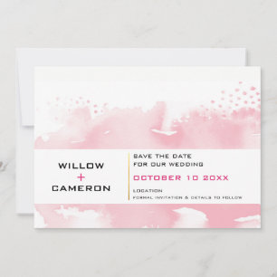 Save The Date ENREGISTRER LA DATE moderne minimaliste aquarelle 