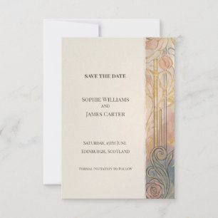 Save The Date Enregistrer la date Peach Grey Nouveau