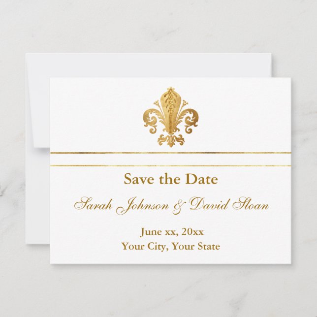 Save The Date Enregistrer la date personnalisable (Devant)