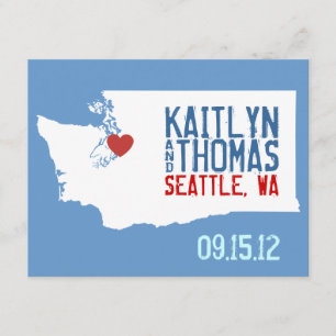 Save The Date Enregistrer la date - Personnalisable - Washington