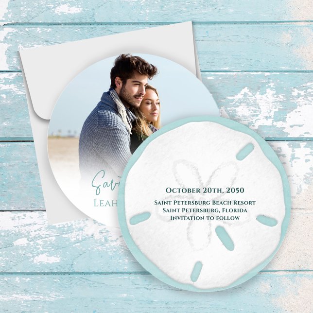 Save The Date Enregistrer la date Photo Destination Beach Weddin (Perfect for destination, beach, island and resort weddings. )