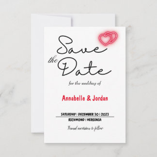 Save The Date Enregistrer la date pour le mariage