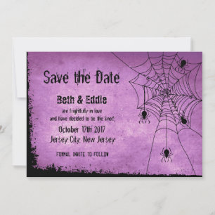 Save The Date Enregistrer la date pour le Mariage d'Halloween av