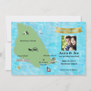 Save The Date Enregistrer la date pour l'île Mackinac