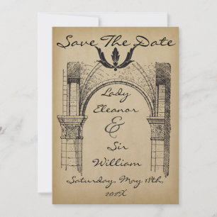 Save The Date Enregistrer La Date Renaissance Médiévale Faux Par