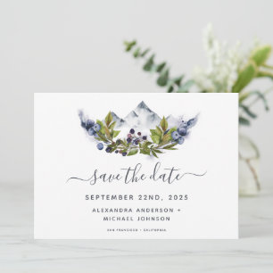 Save The Date Enregistrer la date Rustic Forest Watercolor Moder