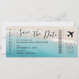 Save The Date Enregistrer la date Script Passe d'embarquement Tr
