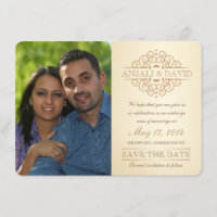 Enregistrer la date Vintage des défilement avec ph