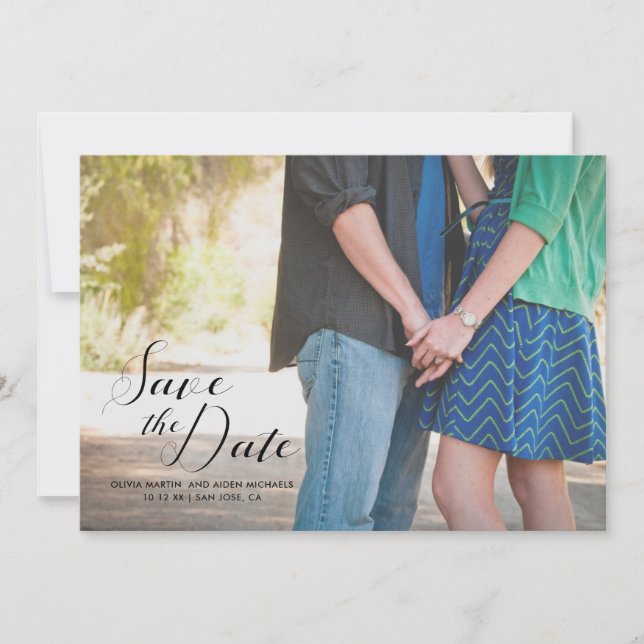 Save The Date Enregistrer la photo de date (Devant)