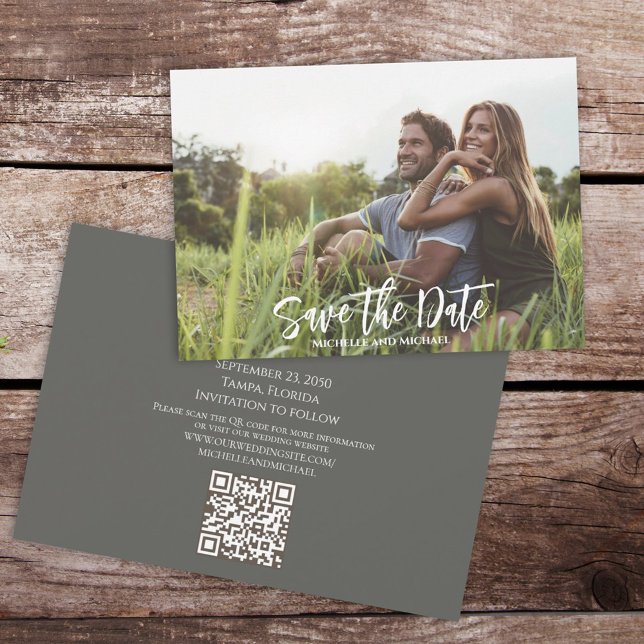 Save The Date Enregistrer la photo du Mariage de script de date (Créateur téléchargé)