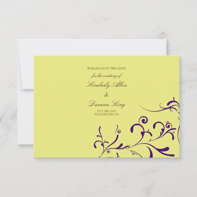 Save The Date Enregistrer l'annonce de date | Flore |g2 (Devant)