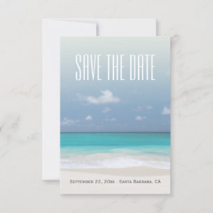 Save The Date Enregistrer le Mariage personnalisé Date Beach