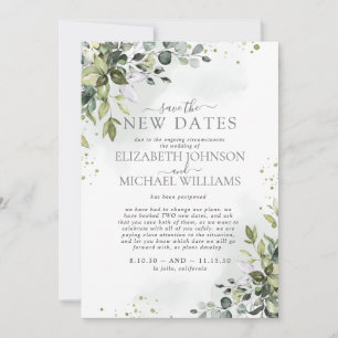 Save The Date Enregistrer le report Mariage des deux nouvelles d