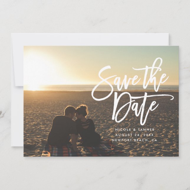 Save The Date Enregistrer le script Date, horizontal, paysage (Devant)