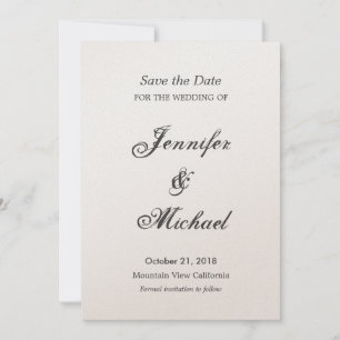 Save The Date Enregistrer l'écriture manuscrite Mariage date uni