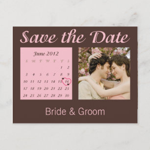Save The Date Enregistrer l'Invitation Calendrier de juin 2012