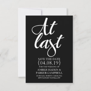 Save The Date Enregistrer l'Invitation de date   À la Dernière