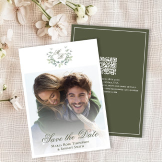 Save The Date Enregistrez la date de mariage classique photo ver