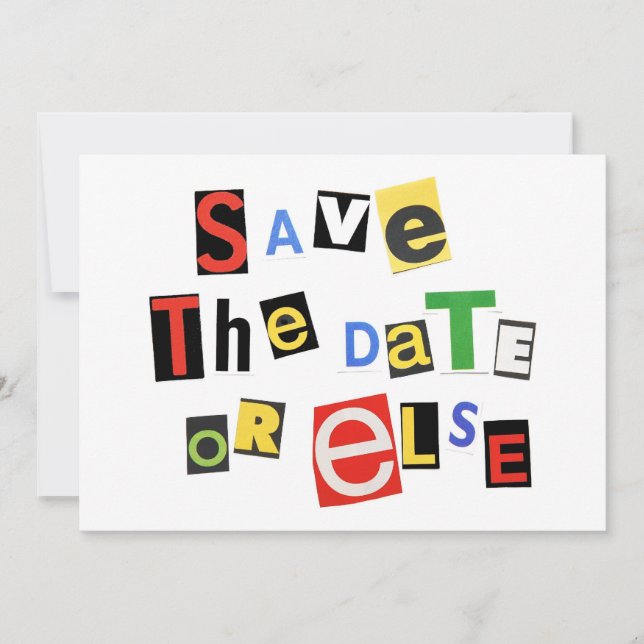 Save The Date Enregistrez la Date ou sinon ! (Devant)