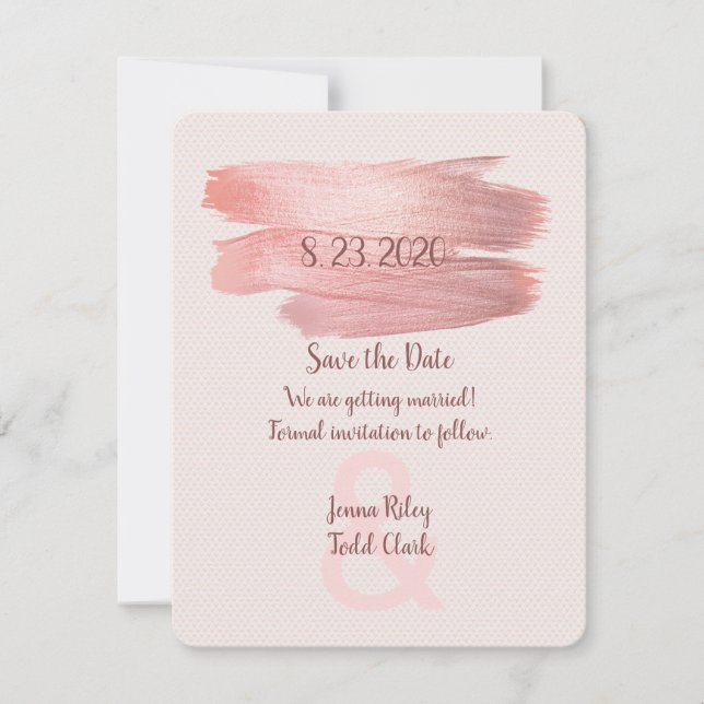 Save The Date Enregistrez la date splash de peinture (Devant)