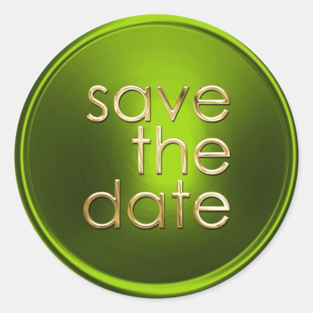 Save the Date Envelope Seal (Front)