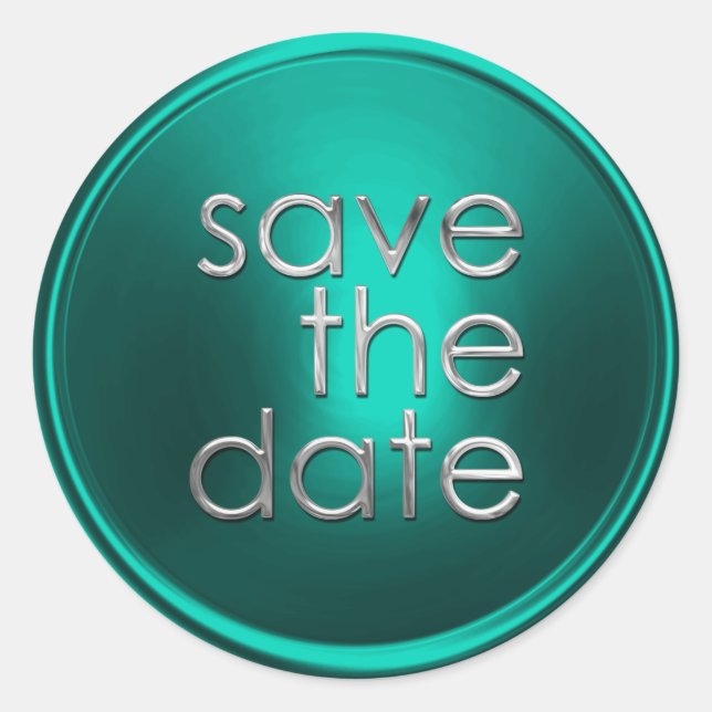 Save the Date Envelope Seal (Front)