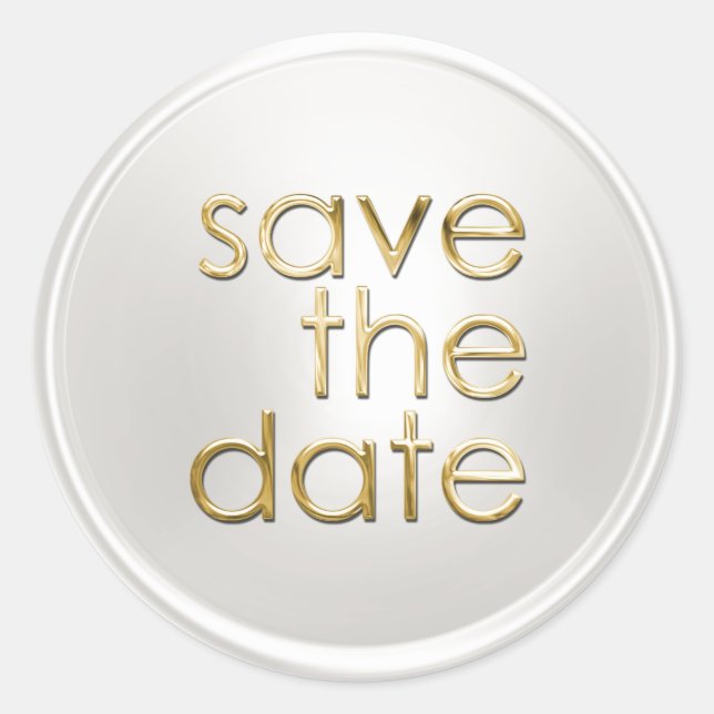Save the Date Envelope Seal (Front)