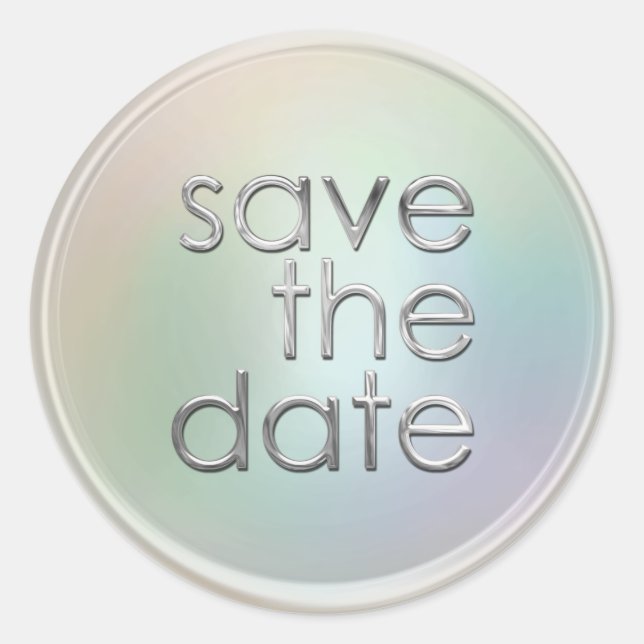 Save the Date Envelope Seal (Front)