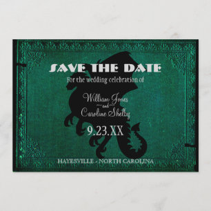 Save The Date Épée Dragon Médiévale Vintage Enregistrer la date