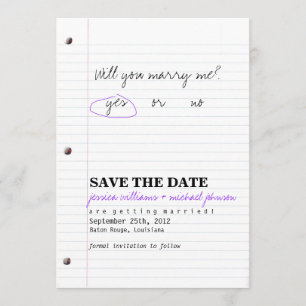 Save The Date Épouses du lycée Enregistrer la date