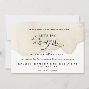 Save The Date Essayons encore ça, sable, teint, beige
