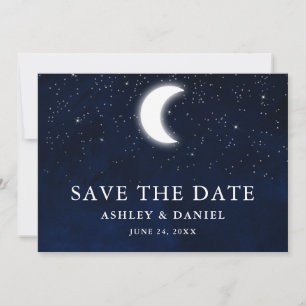 Save The Date Étoiles Ciel Bleu Céleste Enregistrer La Date
